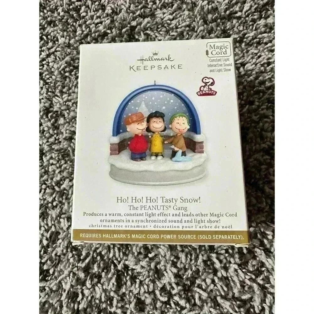 Hallmark Keepsake Peanuts Gang Ornament Ho! Ho! Ho! Tasty Snow Charlie Brown